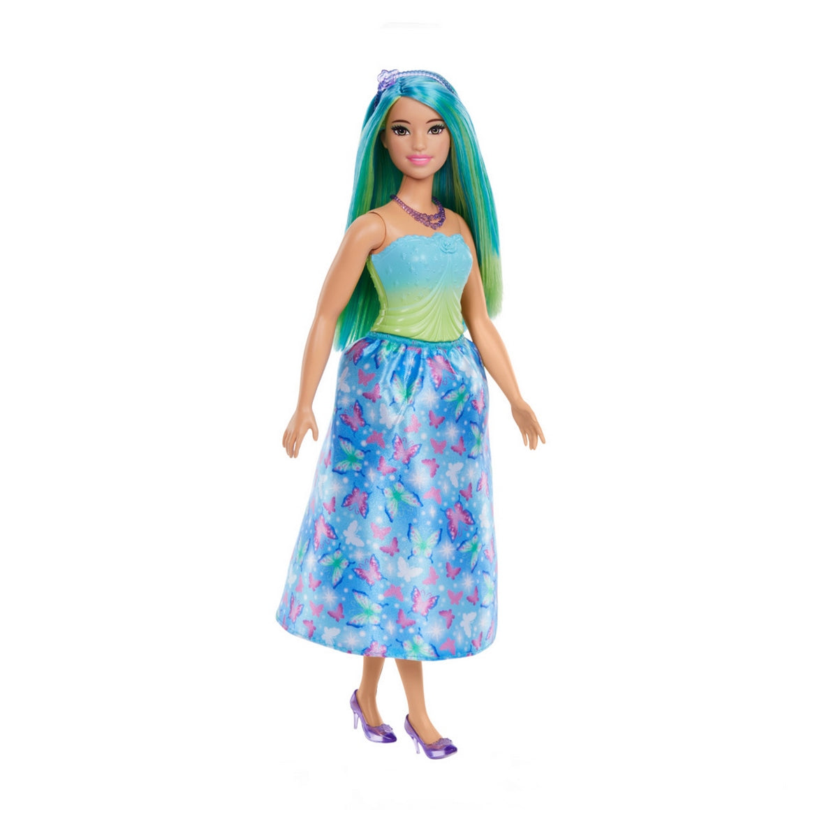 Barbie Fantasia Doncellas Vestidos De Ensueño - Pelo Verde/Celeste